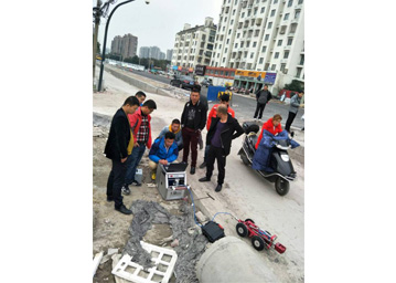 水上物探勘测、管路CCTV机械人施工现场照片